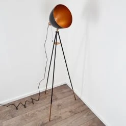 Hofstein Sorsele Stehleuchte Schwarz, Kupferfarben, 1-flammig -Bürolampen Verkäufe sorsele stehleuchte h3161456 do1 8