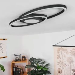 Hofstein Sorte Deckenleuchte LED Schwarz, Wei&szlig;, 1-flammig -Bürolampen Verkäufe sorte deckenleuchte h3438633 9