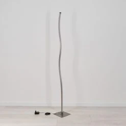 Hofstein Soyo Stehleuchte LED Nickel-Matt, 1-flammig -Bürolampen Verkäufe soyo stehleuchte h3266250 do4 4