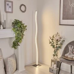 Hofstein Soyo Stehleuchte LED Nickel-Matt, 1-flammig -Bürolampen Verkäufe soyo stehleuchte h3266250 do4 6