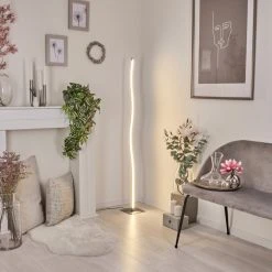 Hofstein Soyo Stehleuchte LED Nickel-Matt, 1-flammig -Bürolampen Verkäufe soyo stehleuchte h3266250 do4 8