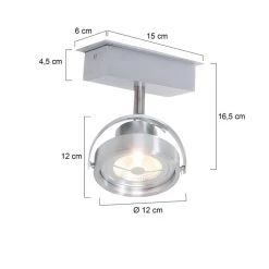 Steinhauer Mexlite Strahler LED Edelstahl, 1-flammig 11 Steinhauer Mexlite Strahler LED Edelstahl, 1-flammig -Bürolampen Verkäufe steinhauer mexlite strahler 1450st 5