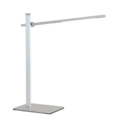 Steinhauer Stekk Tischleuchte LED Edelstahl, Wei&szlig;, 1-flammig -Bürolampen Verkäufe steinhauer stekk tischleuchte 2689st 12