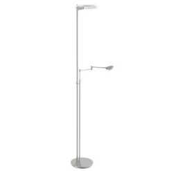 Steinhauer Turound Stehlampe LED Edelstahl, 2-flammig