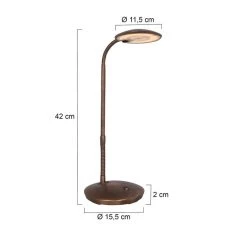 Steinhauer Zenith Tischleuchte LED Bronze, 1-flammig 13 Steinhauer Zenith Tischleuchte LED Bronze, 1-flammig -Bürolampen Verkäufe steinhauer zenith tischleuchte 1470br 6