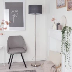 Hofstein Stenninge Stehleuchte Nickel-Matt, 1-flammig -Bürolampen Verkäufe stenninge stehleuchte h3421031 11