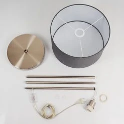 Hofstein Stenninge Stehleuchte Nickel-Matt, 1-flammig -Bürolampen Verkäufe stenninge stehleuchte h3421031 4