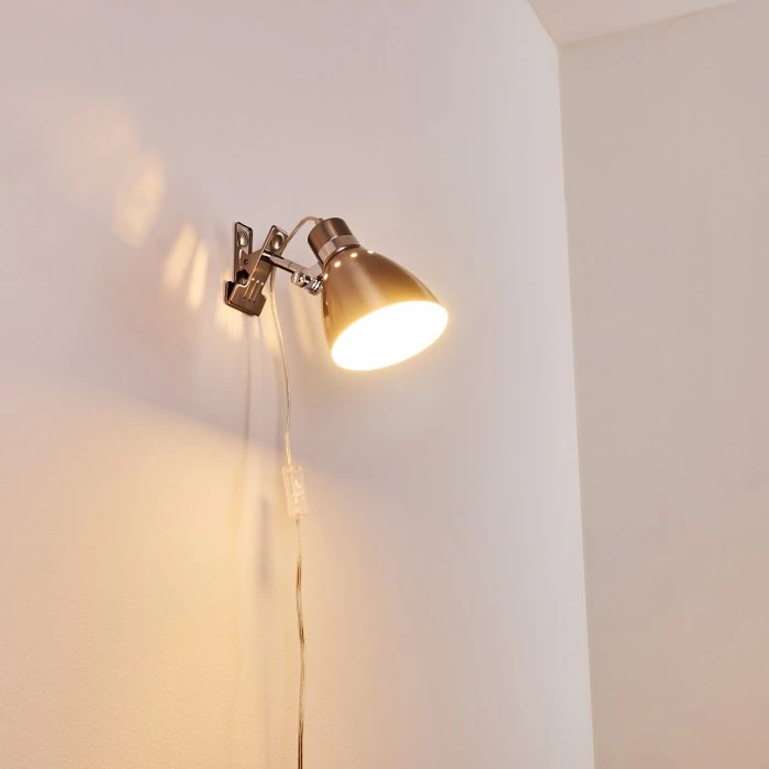 Hofstein Stranderott Klemmleuchte Edelstahl, 1-flammig 3 Hofstein Stranderott Klemmleuchte Edelstahl, 1-flammig – Bild 3