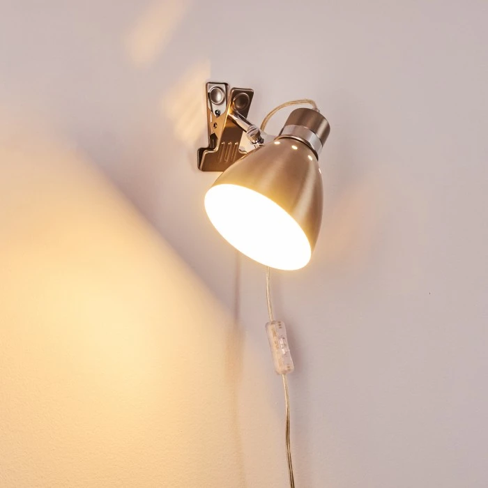 Hofstein Stranderott Klemmleuchte Edelstahl, 1-flammig 8 Hofstein Stranderott Klemmleuchte Edelstahl, 1-flammig – Bild 8