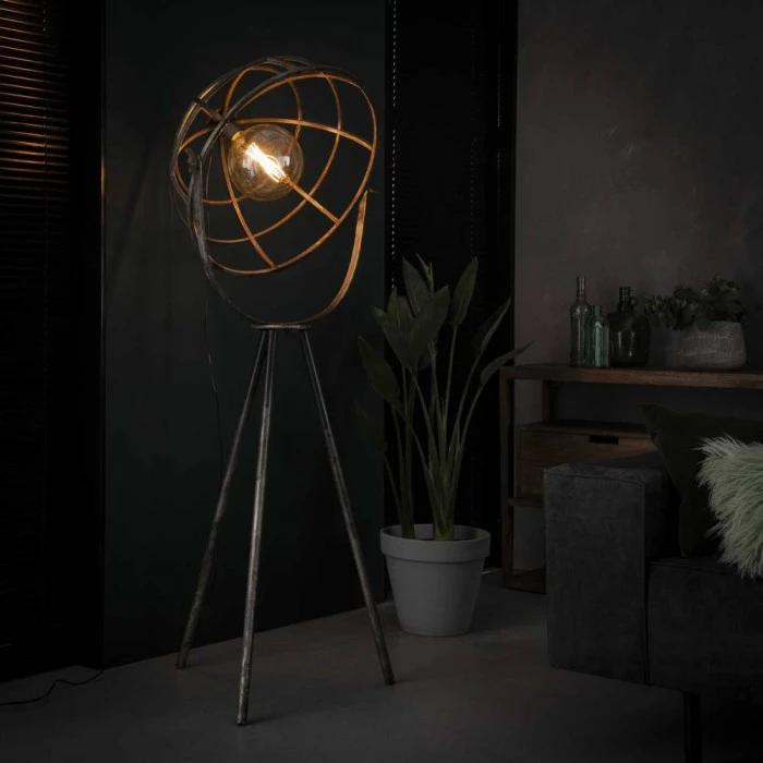 Hofstein SUITENPOOST Stehleuchte Schwarz, Grau, 1-flammig 1 Hofstein SUITENPOOST Stehleuchte Schwarz, Grau, 1-flammig