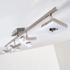 Hofstein Sumoas Deckenspot LED Nickel-Matt, 4-flammig -Bürolampen Verkäufe sumoas deckenspot h3010037 do5 12