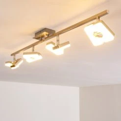 Hofstein Sumoas Deckenspot LED Nickel-Matt, 4-flammig -Bürolampen Verkäufe sumoas deckenspot h3010037 do5 16