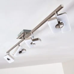 Hofstein Sumoas Deckenspot LED Nickel-Matt, 4-flammig -Bürolampen Verkäufe sumoas deckenspot h3010037 do5 19