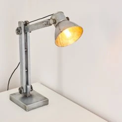 Hofstein Svanfolk Tischleuchte Grau, Rostfarben, 1-flammig -Bürolampen Verkäufe svanfolk tischleuchte h3277324 do1 3