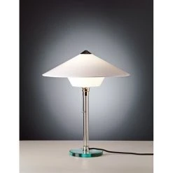 Tecnolumen Wagenfeld WG 28 Tischleuchte Nickel-Matt, Transparent, Klar, 1-flammig -Bürolampen Verkäufe tecnolumen wagenfeld wg 28 tischleuchte wg 28 2