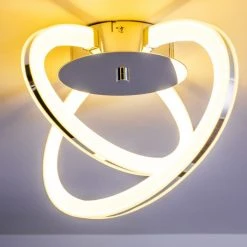 Hofstein Tesoro Deckenleuchte LED Chrom, 1-flammig -Bürolampen Verkäufe tesoro deckenleuchte h167497 3