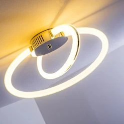 Hofstein Tesoro Deckenleuchte LED Chrom, 1-flammig -Bürolampen Verkäufe tesoro deckenleuchte h167497 7
