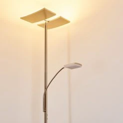 Hofstein Thyolo Deckenfluter LED Stahl geb&uuml;rstet, 2-flammig -Bürolampen Verkäufe thyolo deckenfluter h3166215 do1 18