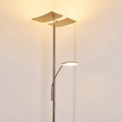 Hofstein Thyolo Deckenfluter LED Stahl geb&uuml;rstet, 2-flammig -Bürolampen Verkäufe thyolo deckenfluter h3166215 do1 2