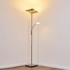 Hofstein Thyolo Deckenfluter LED Stahl geb&uuml;rstet, 2-flammig -Bürolampen Verkäufe thyolo deckenfluter h3166215 do1 8