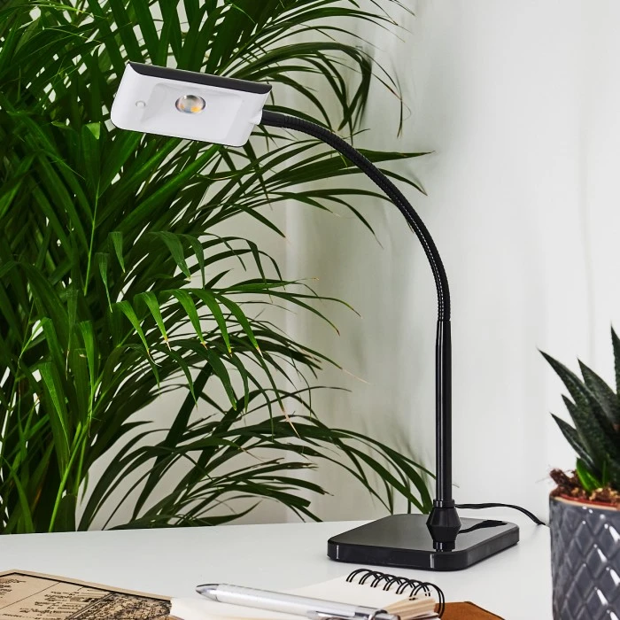 Hofstein Tischleuchte LED Schwarz, 1-flammig 5 Hofstein Tischleuchte LED Schwarz, 1-flammig – Bild 5