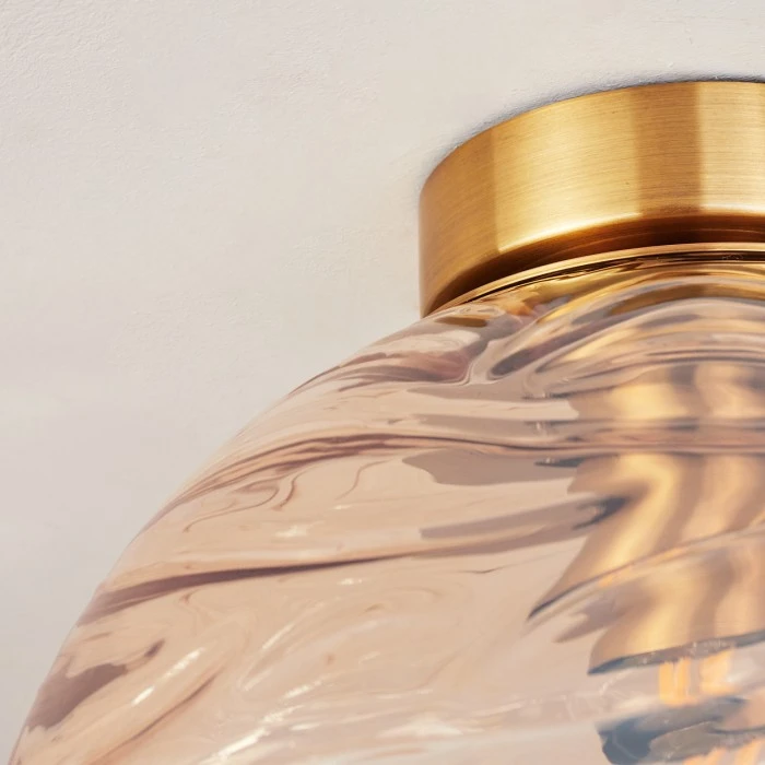 Hofstein Tomboul Deckenleuchte Gold, 1-flammig 3 Hofstein Tomboul Deckenleuchte Gold, 1-flammig – Bild 3