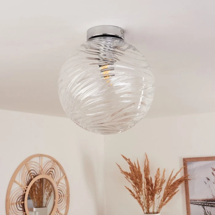 Hofstein Tomboul Deckenleuchte Chrom, 1-flammig 2 Hofstein Tomboul Deckenleuchte Chrom, 1-flammig – Bild 2