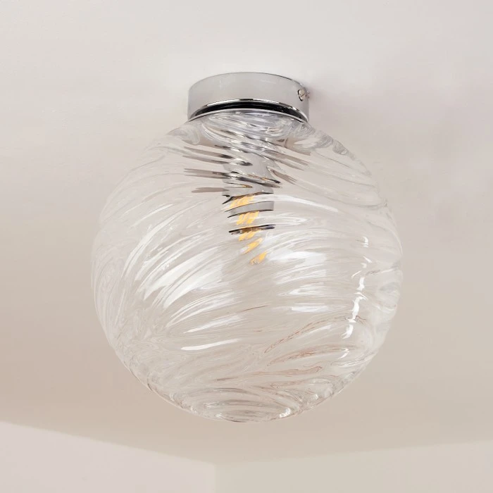 Hofstein Tomboul Deckenleuchte Chrom, 1-flammig 8 Hofstein Tomboul Deckenleuchte Chrom, 1-flammig – Bild 8