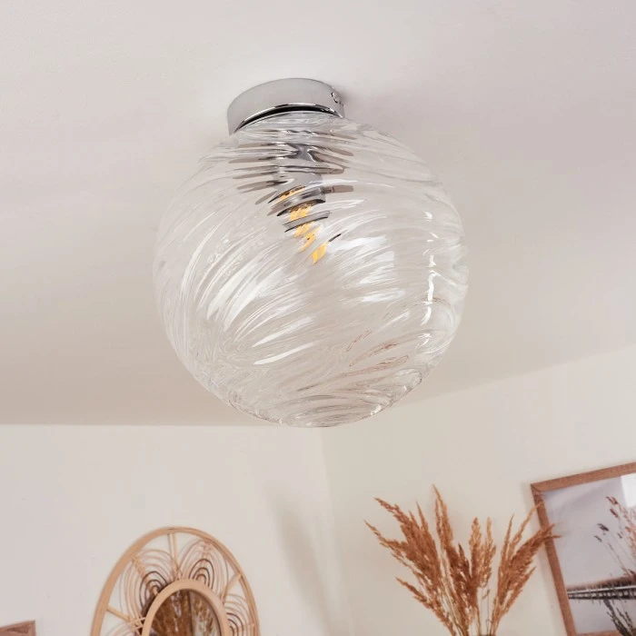 Hofstein Tomboul Deckenleuchte Chrom, 1-flammig 10 Hofstein Tomboul Deckenleuchte Chrom, 1-flammig – Bild 10