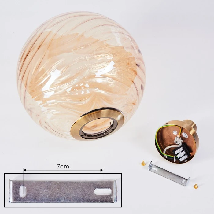 Hofstein Tomboul Deckenleuchte Gold, 1-flammig 5 Hofstein Tomboul Deckenleuchte Gold, 1-flammig – Bild 5