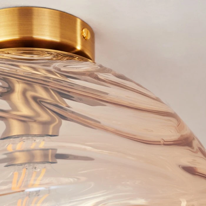 Hofstein Tomboul Deckenleuchte Gold, 1-flammig 6 Hofstein Tomboul Deckenleuchte Gold, 1-flammig – Bild 6