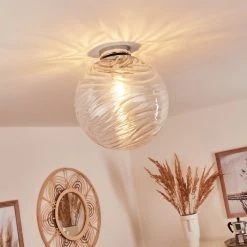 Hofstein Tomboul Deckenleuchte Chrom, 1-flammig -Bürolampen Verkäufe tomboul deckenleuchte h3433713 10