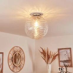 Hofstein Tomboul Deckenleuchte Chrom, 1-flammig -Bürolampen Verkäufe tomboul deckenleuchte h3433713 8