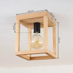 Hofstein Torreglia Deckenleuchte Schwarz, Braun, 1-flammig -Bürolampen Verkäufe torreglia deckenleuchte h3409718 3