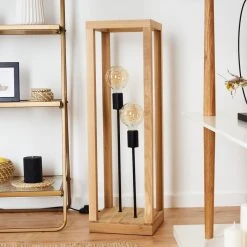 Hofstein Torreglia Stehleuchte Schwarz, Braun, 2-flammig -Bürolampen Verkäufe torreglia stehleuchte h3431528 11