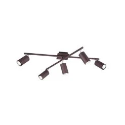 Trio Leuchten MARLEY Deckenleuchte Rostfarben, 5-flammig