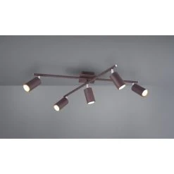 Trio Leuchten MARLEY Deckenleuchte Rostfarben, 5-flammig -Bürolampen Verkäufe trio leuchten marley deckenleuchte 612400524 3
