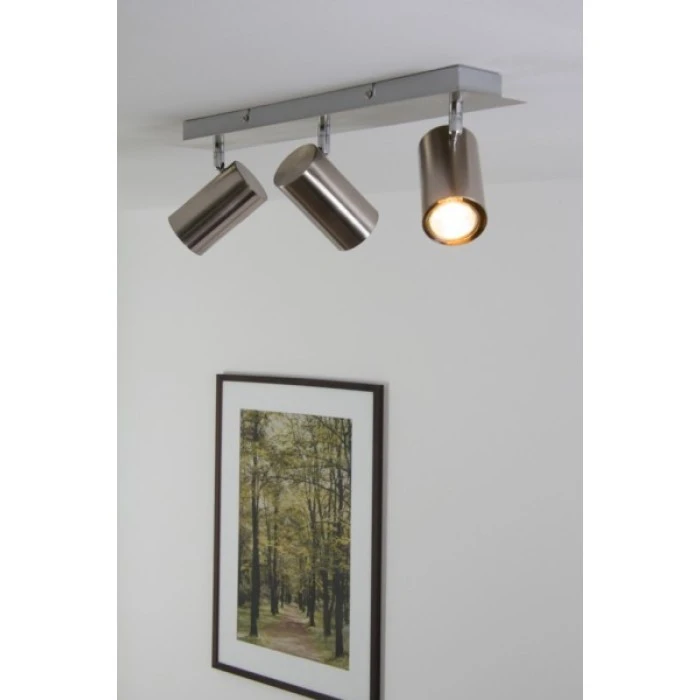 Trio Leuchten MARLEY Deckenleuchte Nickel-Matt, Edelstahl, 3-flammig 1 Trio Leuchten MARLEY Deckenleuchte Nickel-Matt, Edelstahl, 3-flammig