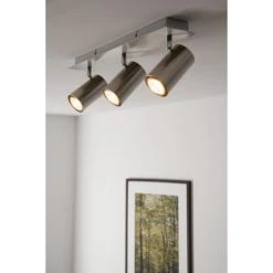 Trio Leuchten MARLEY Deckenleuchte Nickel-Matt, Edelstahl, 3-flammig 23 Trio Leuchten MARLEY Deckenleuchte Nickel-Matt, Edelstahl, 3-flammig -Bürolampen Verkäufe trio leuchten marley deckenleuchte 802400307 do1 7