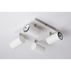 Trio Leuchten MARLEY Deckenleuchte Wei&szlig;, 4-flammig -Bürolampen Verkäufe trio leuchten marley deckenleuchte 802430401 do1 13