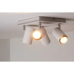 Trio Leuchten MARLEY Deckenleuchte Wei&szlig;, 4-flammig -Bürolampen Verkäufe trio leuchten marley deckenleuchte 802430401 do1 16