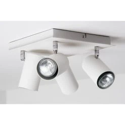 Trio Leuchten MARLEY Deckenleuchte Wei&szlig;, 4-flammig -Bürolampen Verkäufe trio leuchten marley deckenleuchte 802430401 do1 17