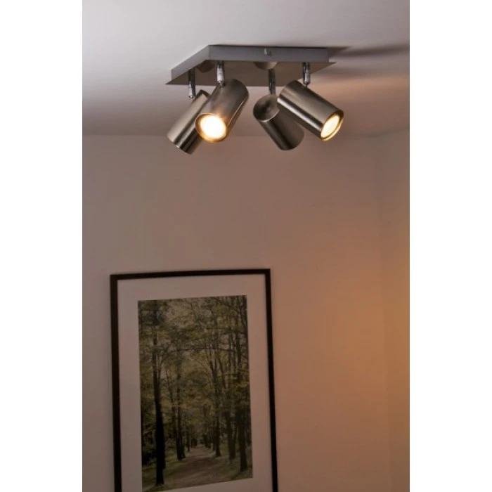 Trio Leuchten MARLEY Deckenleuchte Nickel-Matt, Edelstahl, 4-flammig 1 Trio Leuchten MARLEY Deckenleuchte Nickel-Matt, Edelstahl, 4-flammig