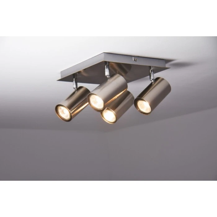 Trio Leuchten MARLEY Deckenleuchte Nickel-Matt, Edelstahl, 4-flammig 8 Trio Leuchten MARLEY Deckenleuchte Nickel-Matt, Edelstahl, 4-flammig – Bild 8