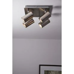 Trio Leuchten MARLEY Deckenleuchte Nickel-Matt, Edelstahl, 4-flammig 21 Trio Leuchten MARLEY Deckenleuchte Nickel-Matt, Edelstahl, 4-flammig -Bürolampen Verkäufe trio leuchten marley deckenleuchte 802430407 do1 9