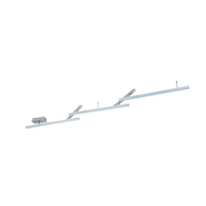 Trio Leuchten WiZ MELBY Deckenleuchte LED Nickel-Matt, 1-flammig, Fernbedienung, Farbwechsler 1 Trio Leuchten WiZ MELBY Deckenleuchte LED Nickel-Matt, 1-flammig, Fernbedienung, Farbwechsler