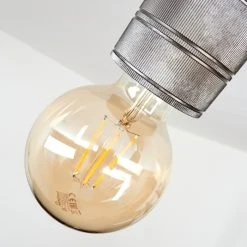 Hofstein Tyldom Deckenleuchte Grau, Silber, 2-flammig -Bürolampen Verkäufe tyldom deckenleuchte h3422052 2