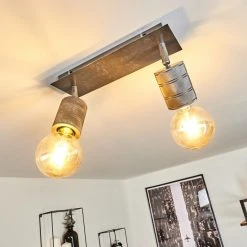 Hofstein Tyldom Deckenleuchte Grau, Silber, 2-flammig -Bürolampen Verkäufe tyldom deckenleuchte h3422052 8