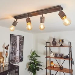 Hofstein Tyldom Deckenleuchte Grau, Silber, 4-flammig