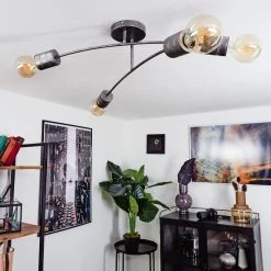 Hofstein Tyldom Deckenleuchte Altsilber, 4-flammig -Bürolampen Verkäufe tyldom deckenleuchte h3442401 11